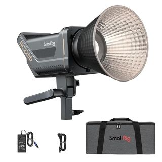 SmallRig RC 220D 220W LED Video Light 98700 LUX @3.3ft 5600K Continuous Output Light with CRI 95+, TLCI 96+, w/Bowens Mount, Manual and App Control Remotely Professional Studio Spotlight- 3472