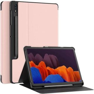 Soke Galaxy Tab S8+/S7 FE/S7 Plus Case with S Pen Holder  - Shockproof Stand Folio Case for Samsung Tab S8+ 2022/S7 FE 2021/S7 Plus 2020 12.4&amp;quot; Tablet,Pink