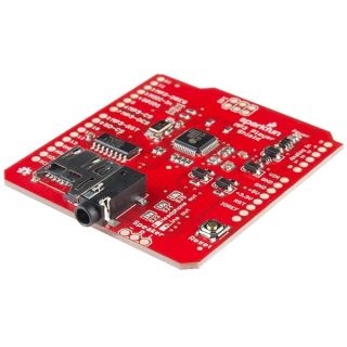 SparkFun MP3 Player Shield- MP3 decoder- Turn Any Compatible with Arduino Board into a Fully Functional MP3 Player- 3.5mm Audio Out Jack- 0.1&amp;quot; Spaced Header for Speaker Out- microSD Card Slot