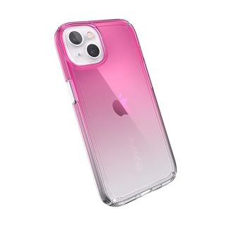 Speck MagSafe Case for iPhone 13 - Drop &amp; Camera Protection, Clear Phone Case, Wireless Charging Compatible, Fits All 6.1 Inch Models - Fuchsia Fade/Clear