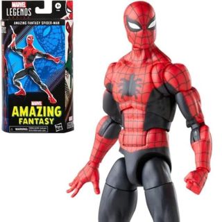 Spider-Man Marvel Legends Series 60th Anniversary Amazing Fantasy 6-inch Classic Comics Action Figures for 4+ Years, 9 Accessories