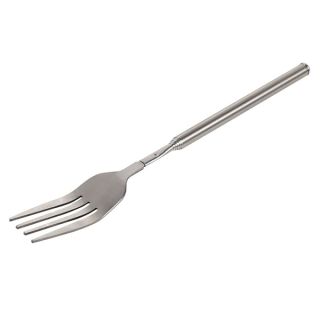 Stainless Steel Dinner Fork,BBQ Telescopic Extendable Dinner Fruit Dessert Long Handle Fork Stainless Steel Cutlery,anti rust,sturdy and