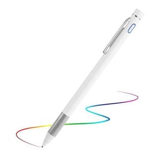 Stylus Pencil for Lenovo Chromebook Flex 5/3 Pen,Minilabo Touch Screens Active Stylus Digital Pen with 1.5mm Ultra Fine Tip Stylist Pen for Lenovo Chromebook Flex 5/3 Drawing and Writing Pencil,White