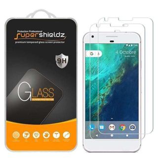 Supershieldz (2 Pack) Designed for Google Pixel (1st Generation, 2016 Release) Tempered Glass Screen Protector, 0.33mm, Anti Scratch, Bubble Free