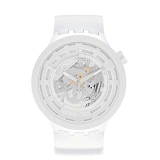 Swatch C-WHITE Unisex Watch (Model: SB03W100)