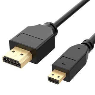 Synergy Digital Camera HDMI Cable, Compatible with Sony Alpha a6500 Digital Camera, 5 Ft. High Definition Micro HDMI (Type D) to HDMI (Type A) HDMI Cable