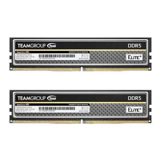 TEAMGROUP Elite Plus DDR5 16GB (2x8GB) 4800MHz PC5-38400 CL40 Unbuffered Non-ECC 1.1V UDIMM 288 Pin Desktop Memory Module Ram (Black) - TPBD516G4800HC40DC01