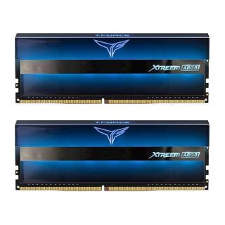 TEAMGROUP T-Force Xtreem ARGB 4000MHz CL18 16GB Kit (2x8GB) PC4-32000 Dual Channel DDR4 DRAM Desktop Gaming Memory Ram (Blue) - TF10D416G4000HC18JDC01