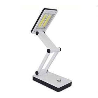 TOMOL  Super Bright COB LED Portable Desk Lamp Travel Lamp :Foldable, Touch Sensitive Control, 3 Adjustable Brightness Levels, Battery and USB Powered