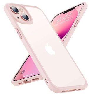 TORRAS Shockproof for iPhone 14 Case &amp; for iPhone 13 Case Military Grade Drop Tested Shockproof Protective Hard Back Slim Case for iPhone 13/14 6.1&amp;#039;&amp;#039;, Chalk Pink-Guardian Series