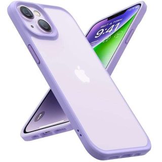 TORRAS Shockproof for iPhone 15 Plus Case &amp; iPhone 14 Plus Case  Shockproof Protective Black Hard Back Slim Case for iPhone 15 Plus 6.7&amp;#039;&amp;#039;, Lavender Purple-Guardian Series