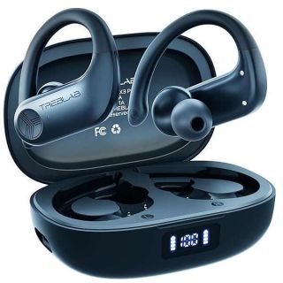 TREBLAB X3 Pro True Wireless Earbuds - Wireless Bluetooth 5.3 145H Playtime Sports Earbuds with Earhook, Earphones for Phone