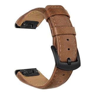 TRUMiRR Watchband for Fenix 8 47mm / E / 7/6 Pro / 5 Plus, 22mm Quick Fit Watch Band Leather Strap for Garmin Epix Pro 47mm / Instinct 2 / Approach S70 47mm / Forerunner 965