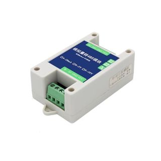 Taidacent 10/12 Bit AD Multi Channel 4-20Ma 0-5V 0-10V PLC Analog I/O Input to RS485 Modbus RTU TCP Converter Module (4-20mA)