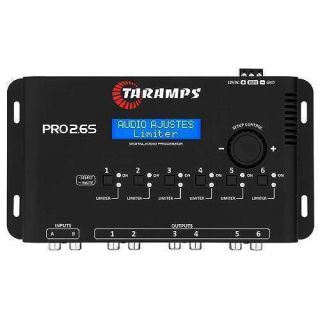 Taramp&amp;#039;s Pro 2.6S Digital Signal Processor Equalizer 3-band Graphic Equalization 6 Channels 18K Ohms(RCA) Output Impedance 47 Ohms Limiter Adjustable Car Audio System