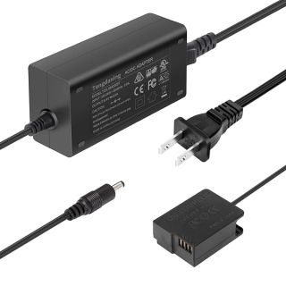 Tengdaxing DMW-AC10 DMW-AC8 DMW-DCC8 Dummy Battery Power Adapter Kit DMW-BLC12 Battery for Panasonic Lumix DMC-GH2 G5 G6 G7 G80 G81 G85 G5X GX8 FZ200 FZ300 FZ1000 FZ2500 DC-G90 G95 G99 Cameras