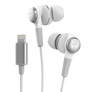 Thore iPhone Earphones (Apple MFi Certified) V120 in Ear Wired Lightning Earbuds (Sweat/Water Resistant) Headphones with Mic/Volume Remote for iPhone 12/13/14 Pro Max - White