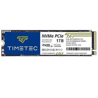 Timetec 1TB SSD NVMe PCIe Gen3x4 8Gb/s M.2 2280 3D NAND High Performance SLC Cache Read/Write Speed Up to 2,000/1,600 MB/s Internal Solid State Drive for PC Laptop and Desktop (1TB)