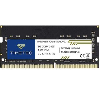 Timetec 8GB DDR4 2400MHz (DDR4-2400) PC4-19200 (PC4-2400T) Non-ECC Unbuffered 1.2V CL17 1Rx8 Single Rank 260 Pin SODIMM Laptop Notebook PC Computer Memory RAM Module Upgrade (8GB)