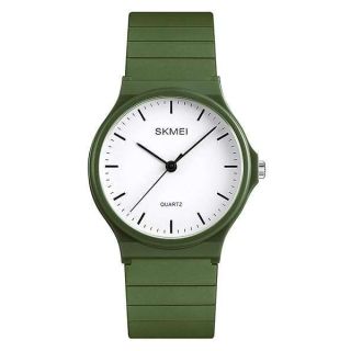 Tonnier Simple Design Analog Watch with Resin Band for Mens/Womens Watches, Nurse Watch (Green)