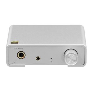 Topping DX1 Decoder AK4493S XU208 DAC&amp;Headphone Amplifier Support up to DSD256 PCM384 Mini DAC(Silver)