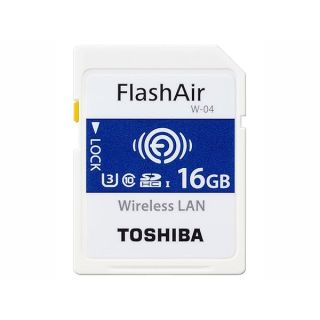 Toshiba FlashAir 4th Generation SD Wifi SDHC / SDXC memory card - 16GB (OEM Pack)