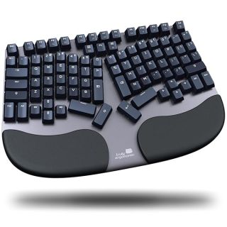 Truly Ergonomic Cleave Keyboard - Best Ergo Split - Tactile Optical Mechanical Switches - Comfortable Palmrest - Backlight - Aluminum Body - Windows/Mac