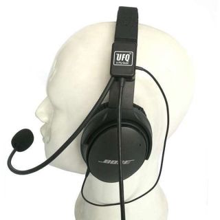 UFQ AV Mike-2 Aviation Headset Microphone Suit for Bose QC25 QC35 Sony MDR 1000X Free with a Headset Bag Also with MP3 Input Compare with U Fly Mike. The Most Safety Solution for This Kind Products