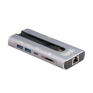 UPTab USB C 3.2 Gen 2 10Gbps 4K 60hz HDR Power Delivery 100W Hub - Compatible with Thunderbolt 3 New MacBook Pro 16in/Air iPad Pro iMac Mac Mini