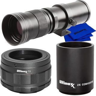 Ultimaxx 420-800mm f/8.3-16 Super HD Telephoto Zoom Lens for Nikon Z5,Z6,Z6II,Z7,Z7II,Z9,Z50,ZFC Mirrorless Cameras &amp; Other Z-Mount Cameras &amp; Basic Bundle - Includes: T-Mount to Z-Mount Adapter &amp; More