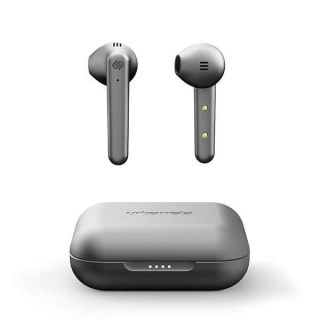 Urbanista True Wireless Earbuds - Over 20 Hours Playtime, IPX4 Waterproof Earphones, Bluetooth 5.0 Headphones, Touch Controls &amp; Enhanced Microphone for Clear Calling, Stockholm Plus, Titanium