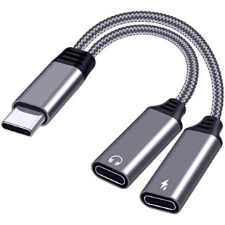 WLTASUY Dual USB C Splitter, Hi-Fi Sound Quality, Compatible with iPhone 15, Galaxy S21, Pixel 4, OnePlus, Supports Fast Charging up to 27W