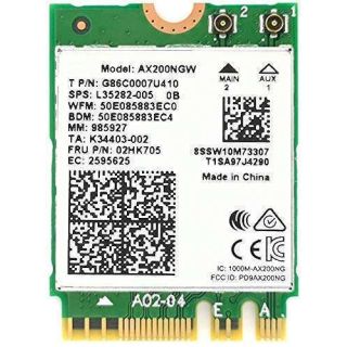 WiFi Card AX200 AX200NGW,9260 AC 9260NGW Upgrade Network Card Wi-Fi 6 WiFi Module 2 x 2 MU-MIMO Wireless Card with BT 5.0 Support Windows 10 64bit Gigabit M.2/NGFF