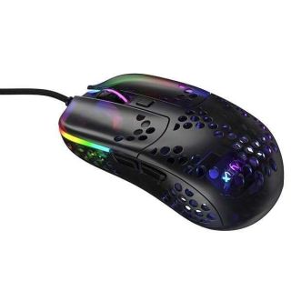 XTRFY MZ1 - Superlight Gaming Mouse - Wired with State-of-The-Art Pixart 3389 Sensor - Optimal Aim Through Unique Shape - Adjustable RGB Backlight - Zy’s Rail Edition