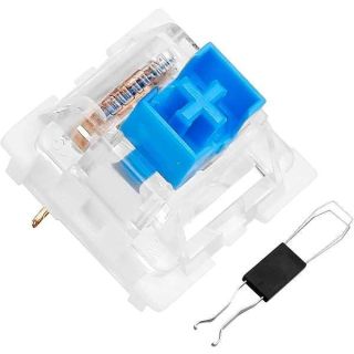 XuanGui OUTEMU (Gaote) Blue Switches, 3 Pin Keyboard Dustproof Switches DIY Replaceable Cherry MX Equivalent Keyswitch, Tactile &amp; Clicky Switches for Mechanical Gaming Keyboard,60 Pack