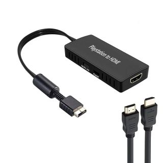 Y.D.F PS2 to HDMI Converter Adapter, PS2 HDMI Video Converter PS2 HDMI Converter with 3ft HDMI Cable for Sony PlayStation 2/ PlayStation 1/ PlayStation 3 (PS2 &amp; PS1&amp; PS3)