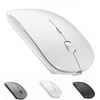 ZERU Bluetooth Mouse,Rechargeable Wireless Mouse for MacBook Pro/MacBook Air,Bluetooth Wireless Mouse for Laptop/PC/Mac/iPad pro/Computer (White)