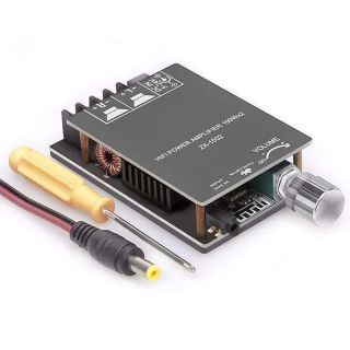 ZK-1002 Bluetooth Amplifier Board with TPA3116D2 Chip Bluetooth and AUX Input DC: 5-24V