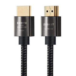 Zeskit X-Tech 48Gbps Ultra High Speed HDMI Cable 1.5ft, 8K60 4K120 144Hz eARC HDR HDCP 2.2 2.3 Compatible with Dolby Vision Apple TV 4K Roku Sony LG Samsung Xbox Series X RTX 3080 PS4 PS5