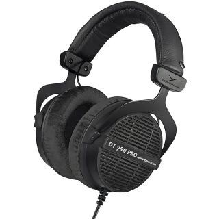 beyerdynamic Dt 990 Pro Over-Ear Studio Monitor Headphones - Open-Back Stereo Construction, Wired (80 Ohm, Black (Limited Edition))