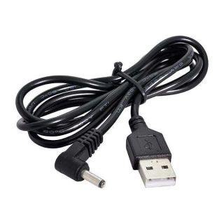 cablecc USB 2.0 Male to Right Angled 90 Degree 3.5mm 1.35mm DC Power Plug Barrel 5V Cable 80cm