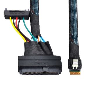 chenyang CY SFF-8639 U.2 U2 to Slimline SFF-8654 4i NVME PCIe SSD Cable for Mainboard SSD 750 p3600 p3700 M.2