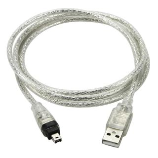 chenyang Only for DCR-TRV75E DV Firewire to USB Cable USB 2.0 to Firewire IEEE 1394 4Pin iLink Cable 1m