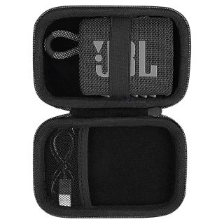 co2CREA Hard Carrying Case Replacement for JBL Go 4 Go3 Go 3 Eco Portable Speaker (Black Case)