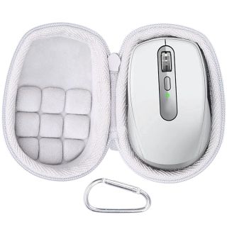 co2CREA Hard Case Replacement for Logitech MX Anywhere 3S Anywhere 3 Anywhere 2S Anywhere 2 Compact Performance Mouse (Pale Grey Case)