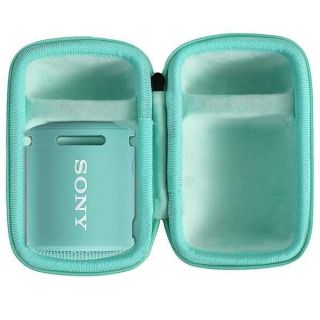 co2CREA Hard Case Replacement for Sony SRS-XB100 SRS-XB13 SRS-XB12 Extra BASS Wireless Portable Compact Speaker (Black Case + Inside Teal)