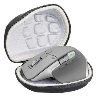 co2CREA Hard Travel Case Replacement for Logitech MX Master 3 / Master 2S Advanced Wireless Mouse (Black Case + Inside White)