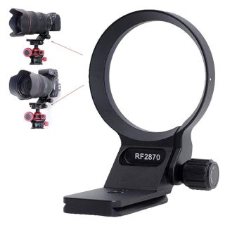 iShoot Metal Tripod Mount Ring Lens Collar Compatible with Canon RF 28-70mm f/2L USM, Lens Support Holder Bracket Bottom is Arca-Swiss Fit Quick Release Plate Suitable for ARCA Fit Tripod Head Clamp