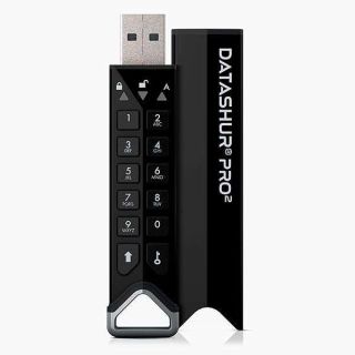 iStorage datAshur PRO2 512 GB | Secure Flash Drive | FIPS 140-2 Level 3 Certified | Password protected | Dust/Water-Resistant