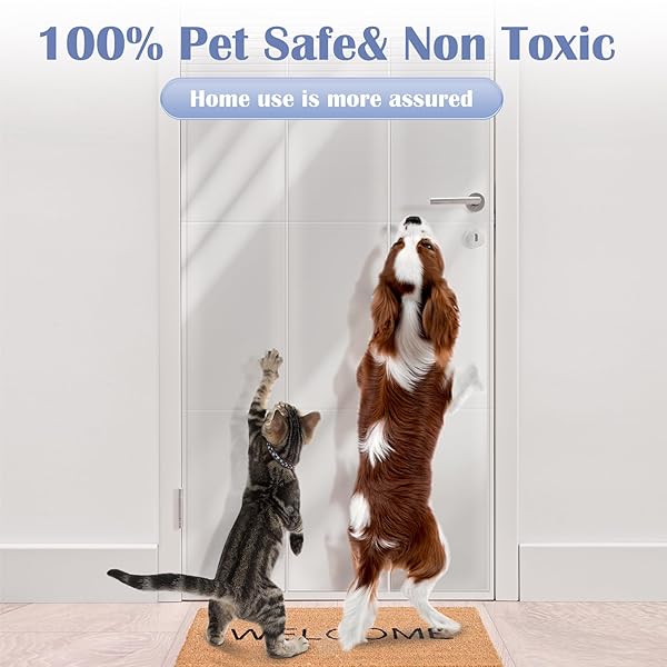 Delffyns Door Scratch Protector Anti Scratch Guard Tape for Dogs and Cats 200 x 8.3 Ultra Durable Door Frame Window Wall Chair Leg Protection - Image 7